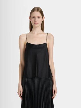 Club Monaco Black Silk Camisole Tank Top, Size XS